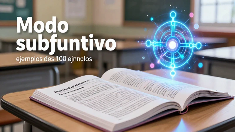 100 ejemplos de verbos con su clasificación 15 Ilustración profesional de gramática con estética educativa