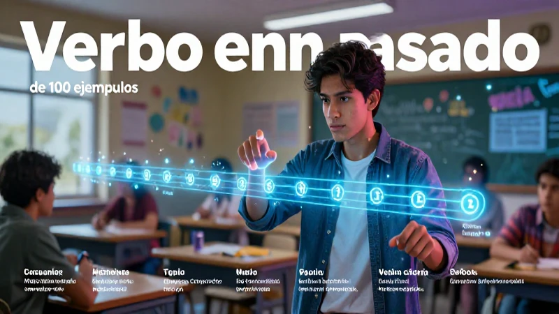 100 ejemplos de verbos con su clasificación 8 Cien verbos pasados ilustrados