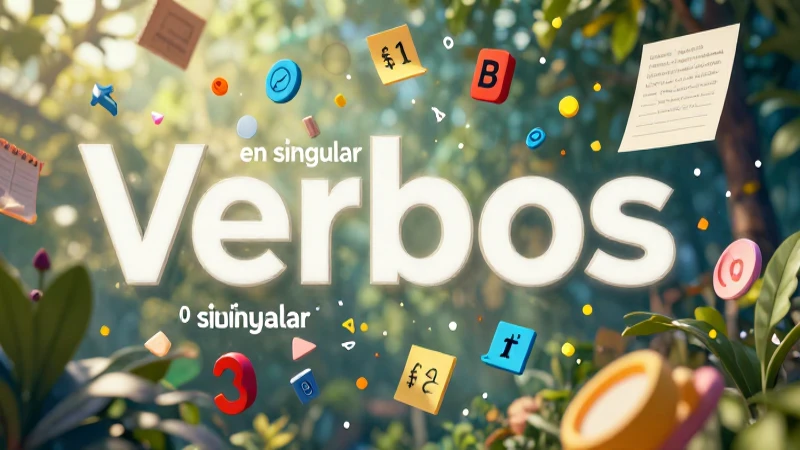 100 ejemplos de verbos con su clasificación 13 Verbos en singular, 100 ejemplos y su clasificación