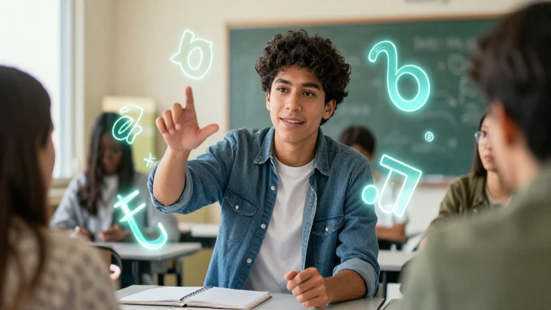 100 ejemplos de verbos con su clasificación 12 Estudiante mexicano moderno interactúa con elementos luminosos