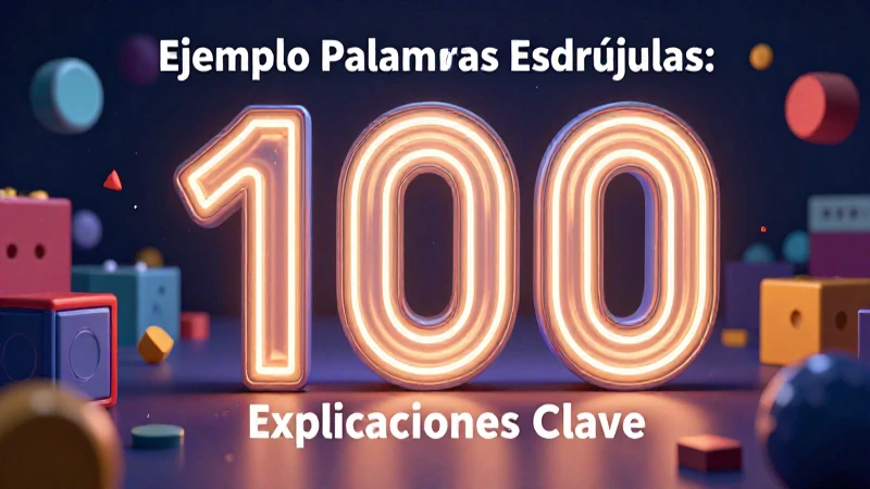 Gráfico educativo moderno sobre palabras esdrújulas