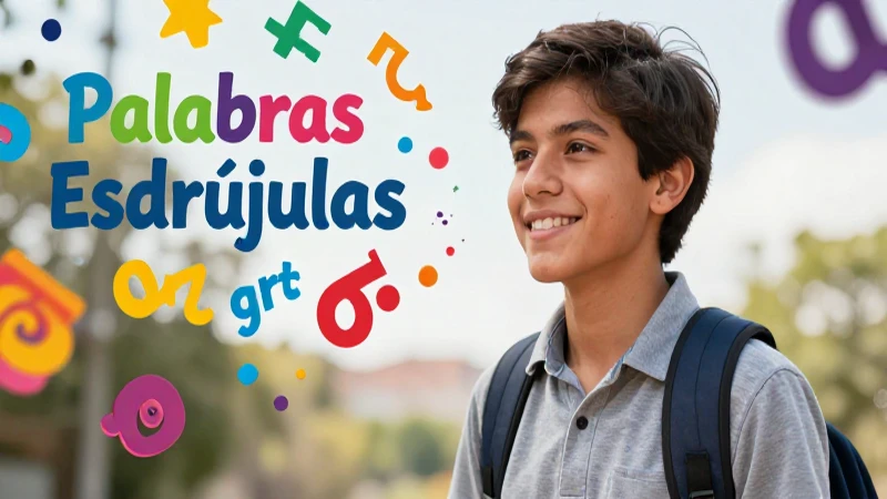 Estudiante aprende sobre palabras esdrújulas