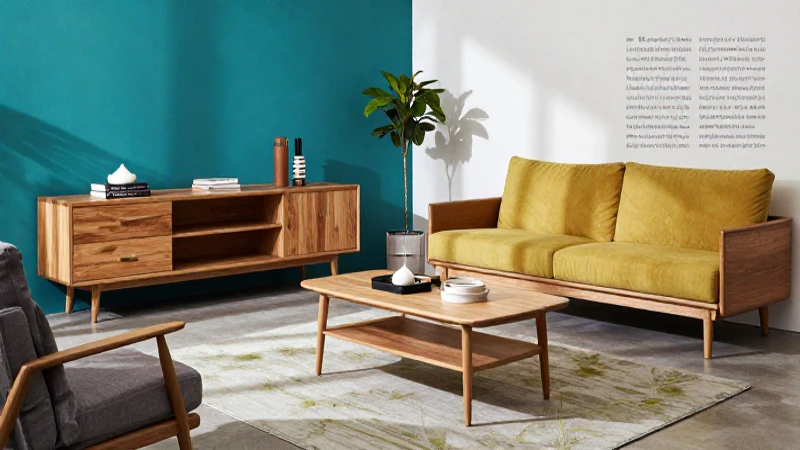Muebles minimalistas presentados con alta calidad