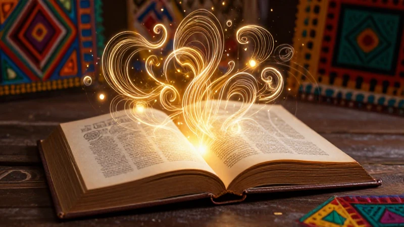 Libro luminoso de conocimiento y cultura