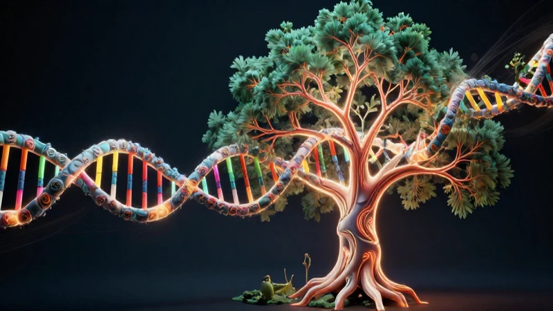 ADN y árboles: analogías científicas visuales