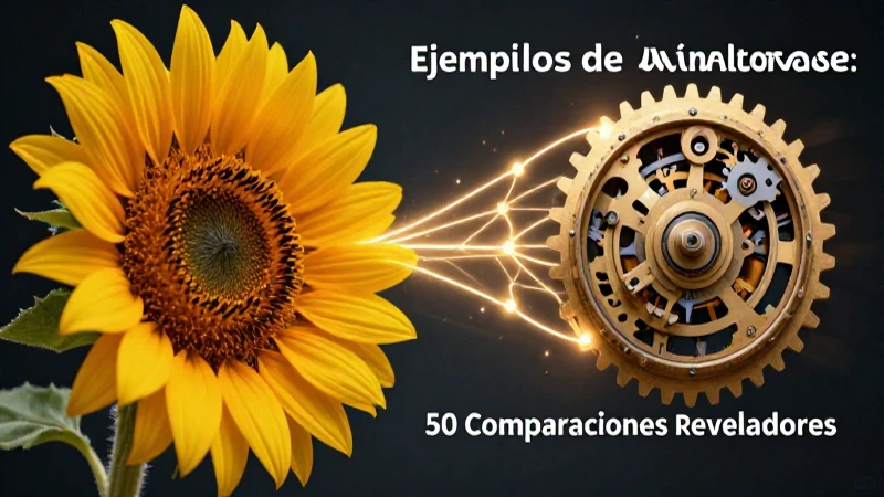 Analogías cotidianas complejas ilustradas en arte vibrante