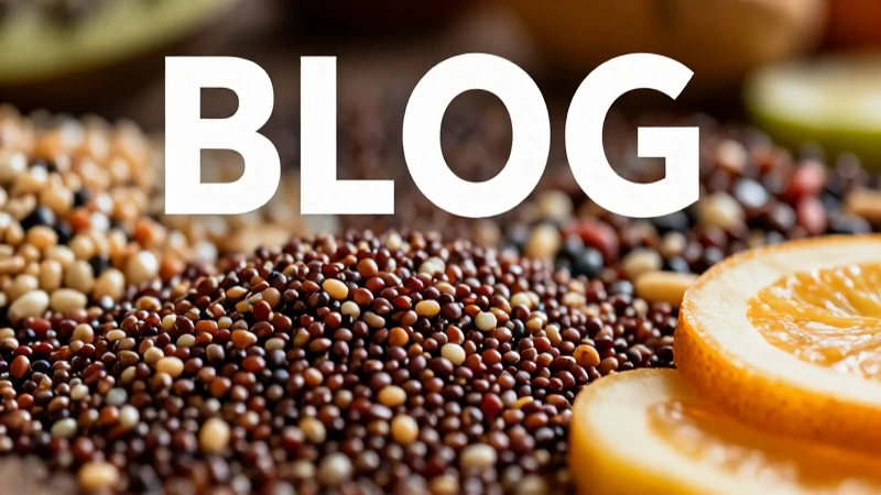 Quinoa vibrante y granos en estilo editorial mexicano