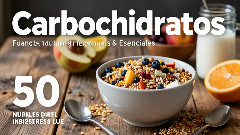Desayuno con gran variedad de carbohidratos esenciales