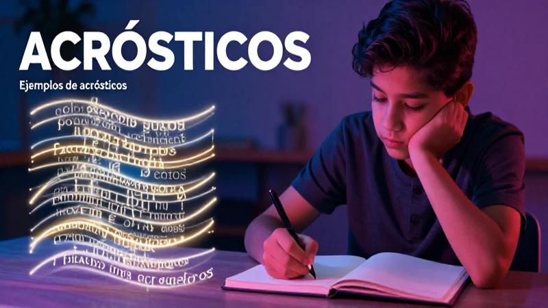 Ejemplos de acrósticos: Poema acróstico, descubre aquí 3 Joven mexicano crea un poema acróstico vibrante