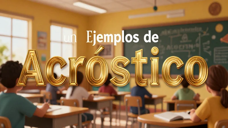 Ejemplos de acrósticos: Poema acróstico, descubre aquí 4 Diseño creativo de acrósticos para educación