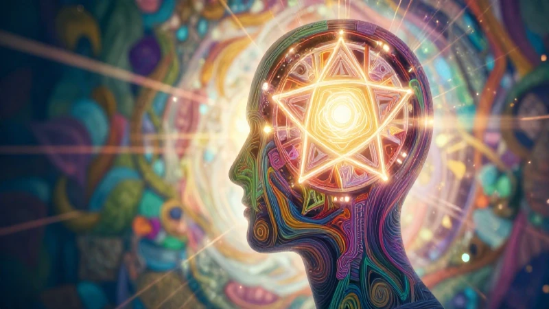 Ejemplos de acrósticos: Poema acróstico, descubre aquí 7 Mente creativa con patrones geométricos luminosos y modernos