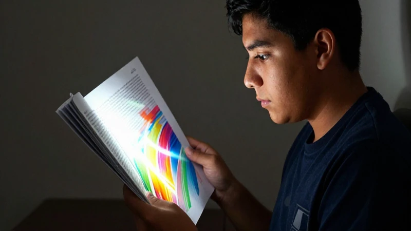 Estudiante mexicano estudia datos abstractos con gran enfoque