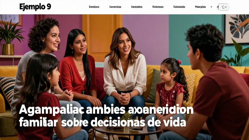 Discusión familiar vibrante en un ambiente de calidad
