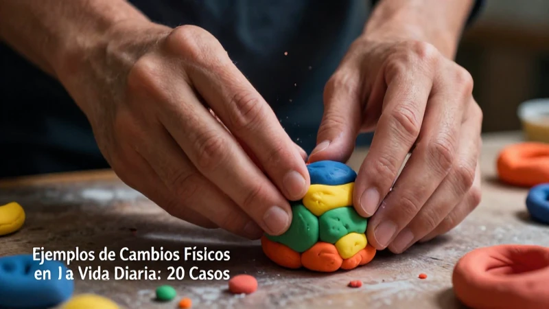 Ejemplos de Cambios Físicos en la Vida Diaria: 20 Casos 13 La plastilina cambia de forma