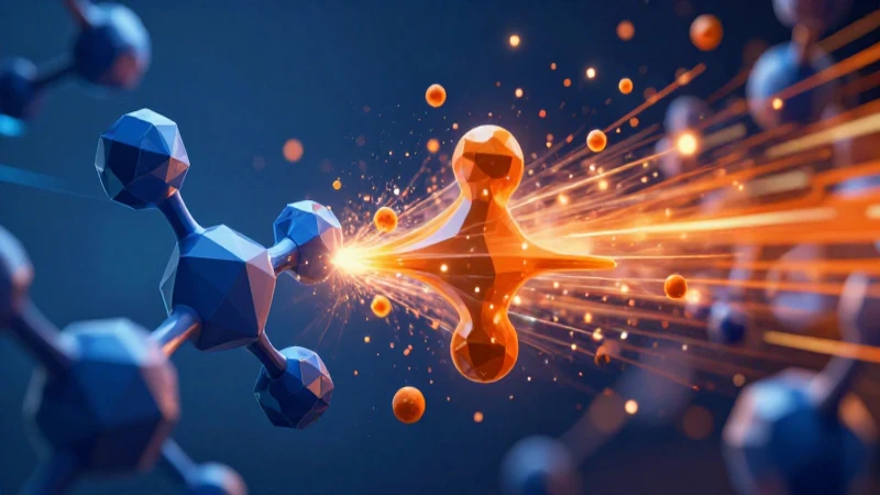 Ejemplos de Cambios Químicos: 20 Transformaciones Asombrosas 6 Reacción química abstracta dinámica y vibrante