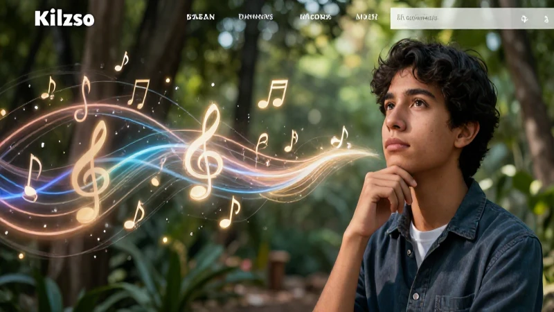 Joven creativo con conceptos abstractos vibrantes