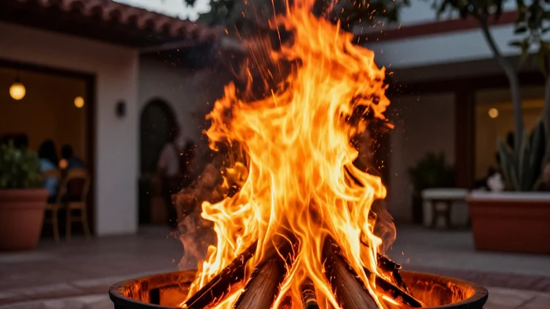 Ejemplos de Conducción, Convección y Radiación: 15 Casos 9 Fuego vibrante y radiación intensa en México