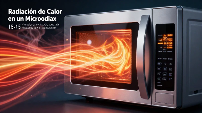 Ejemplos de Conducción, Convección y Radiación: 15 Casos 14 Microondas: Visualización de radiación de calor