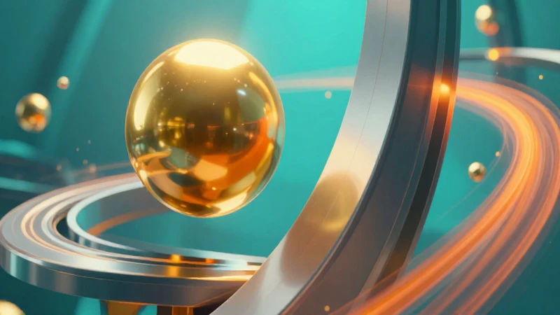 Ejemplos de energía potencial: Descubre su aplicación real 3 Ilustración conceptual de energía potencial gravitatoria futurista