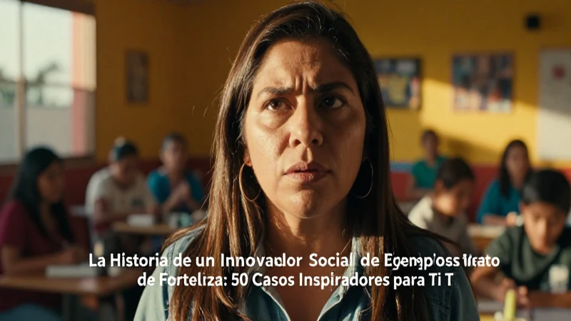 Innovador mexicano inspirando en comunidad con luz dorada