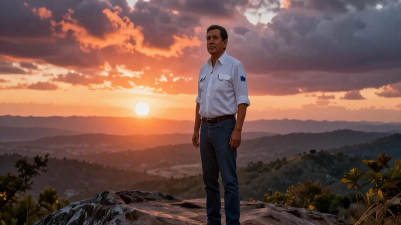 Educador mexicano resiliente frente al paisaje