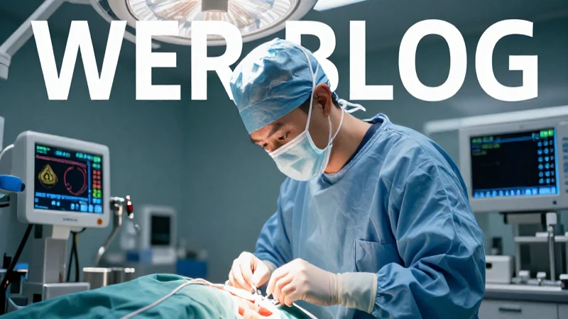 Cirujano concentrado en operación con tecnología médica