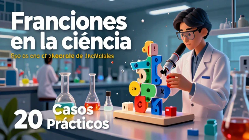 Ejemplos de Fracciones: 20 Casos Prácticos Esenciales 9 Fracciones aplicadas en ciencia con 20 casos prácticos