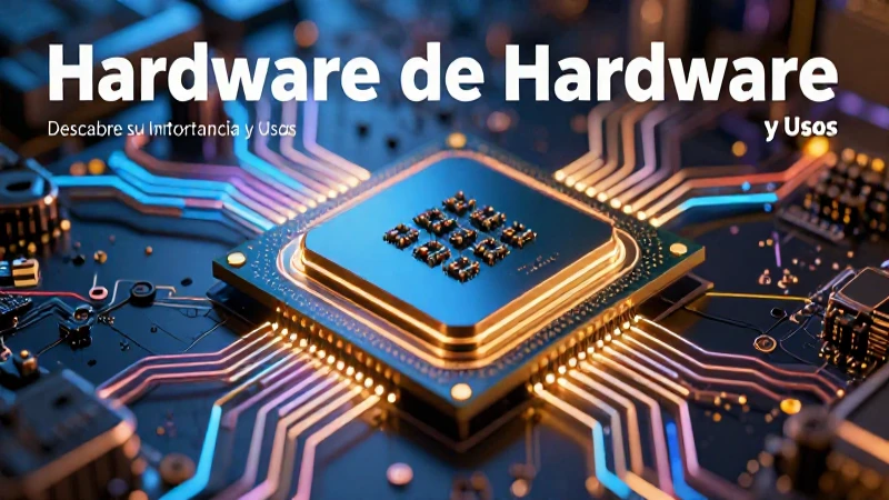 El hardware es el núcleo funcional de cualquier computadora