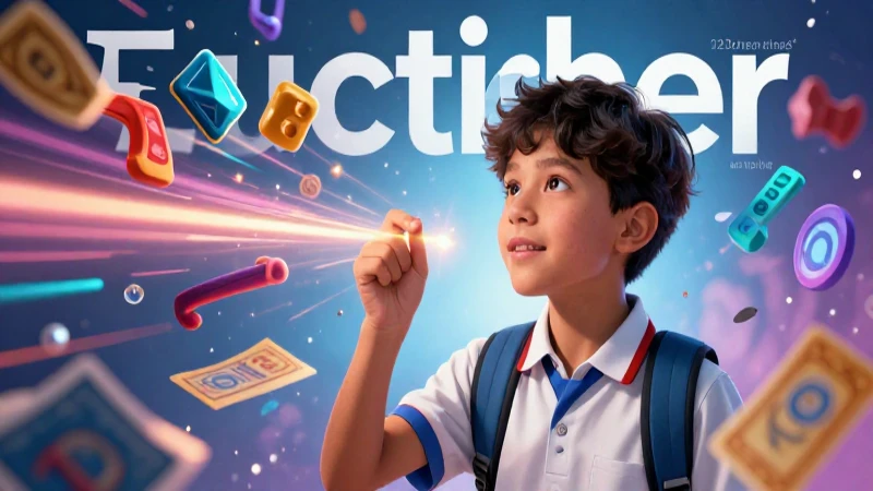 Portada educativa vibrante con estudiante mexicano