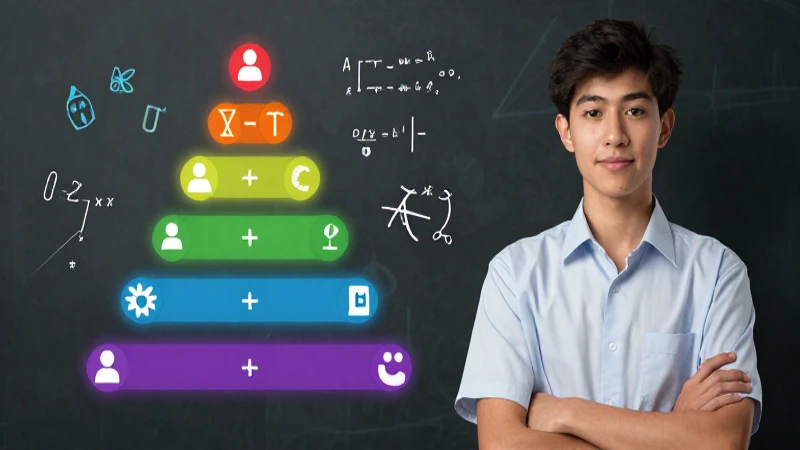 Domina la jerarquía de operaciones con ejemplos prácticos 3 Retrato dinámico de estudiante con símbolos matemáticos