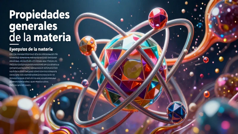 Ejemplos de la materia: 20 ejemplos para entenderla 3 Ilustración vibrante de la materia y ejemplos