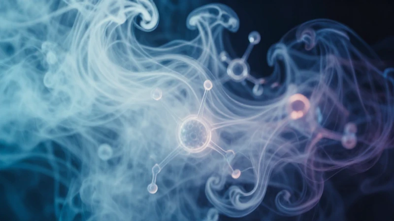 Vapor etéreo y estructuras moleculares luminosas