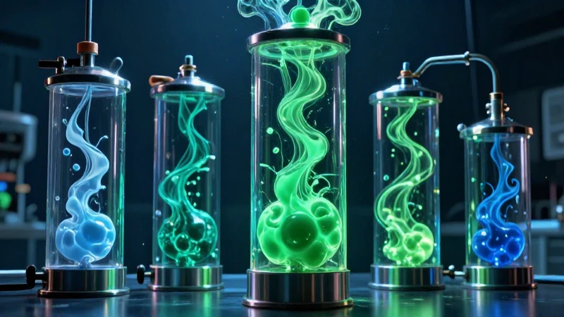 Mezclas de gases visualizadas en cilindros
