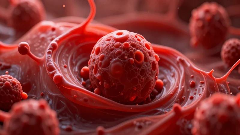 Plasma sanguíneo dinámico con estructuras moleculares detalladas
