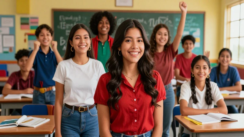 Estudiantes mexicanos diversos promueven la unidad escolar