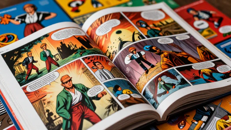 Cómic histórico educativo ultra detallado