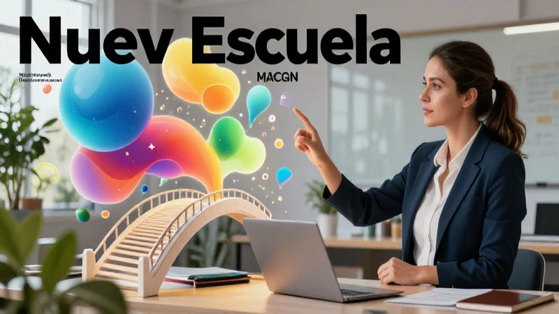 Maestra con conceptos educativos dinámicos y brillantes