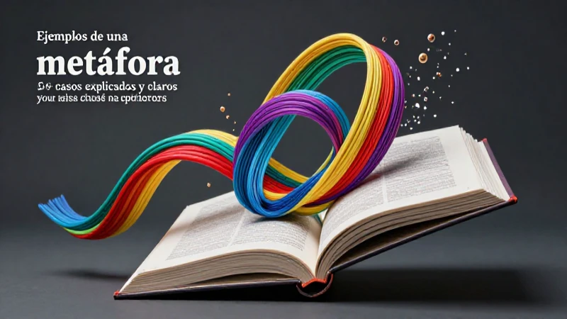 Metáforas explicadas visualmente con un estilo vibrante y educativo