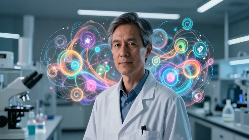 Investigador médico en alta tecnología