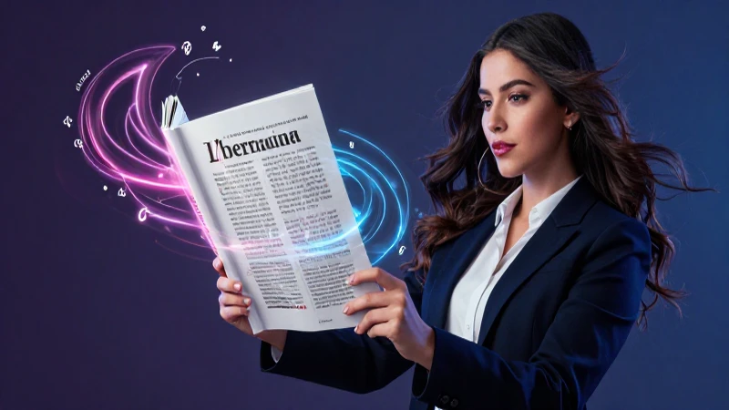Joven profesional mexicana con libro educativo moderno