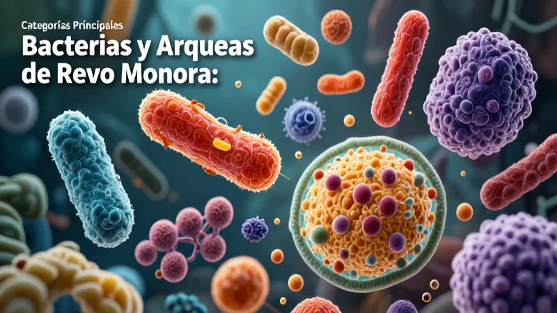 Reino Monera: Qué es, categorías y características clave 3 Visual de Monera: bacterias y arqueas