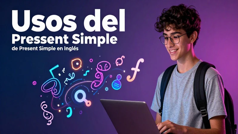 Estudiante mexicano aprende Present Simple dinámico