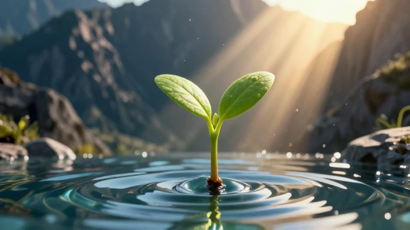 Ejemplos de factores abióticos en la naturaleza y su impacto 4 Planta verde bajo luz dorada en montaña