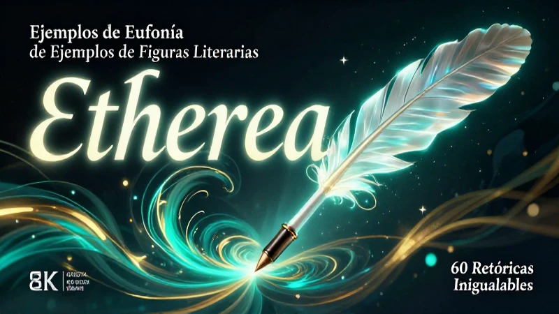 Pluma mágica con textos armoniosos y color vibrante