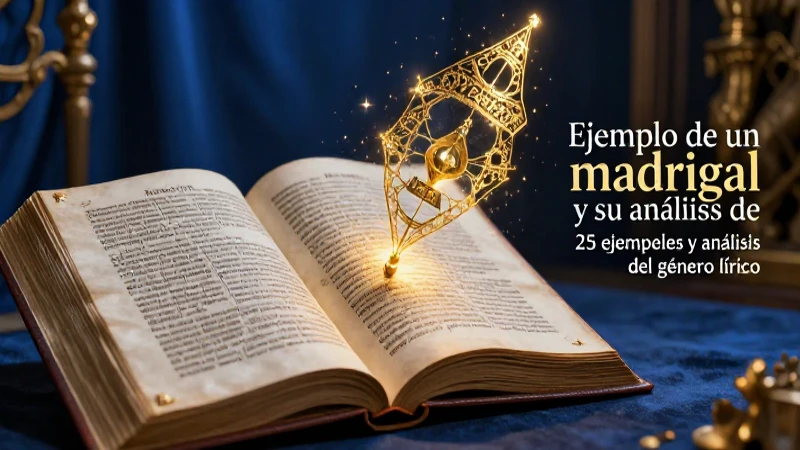 Manuscrito de madrigales con versos flotantes