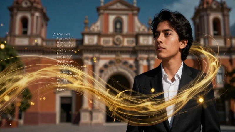 Estudiante mexicano y poesía en arte