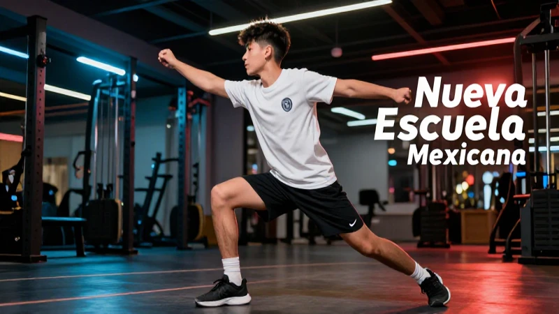 Joven dinámico en gimnasio moderno
