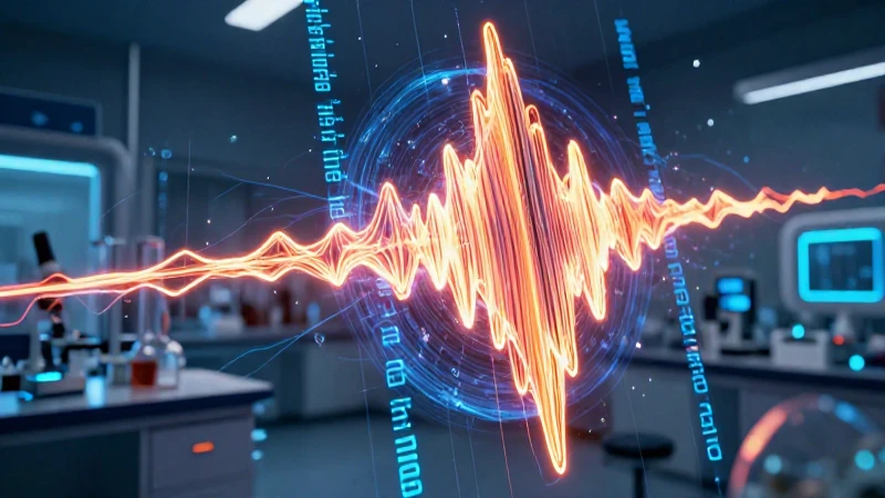 Visual científica vibrante, dramática y tecnológica