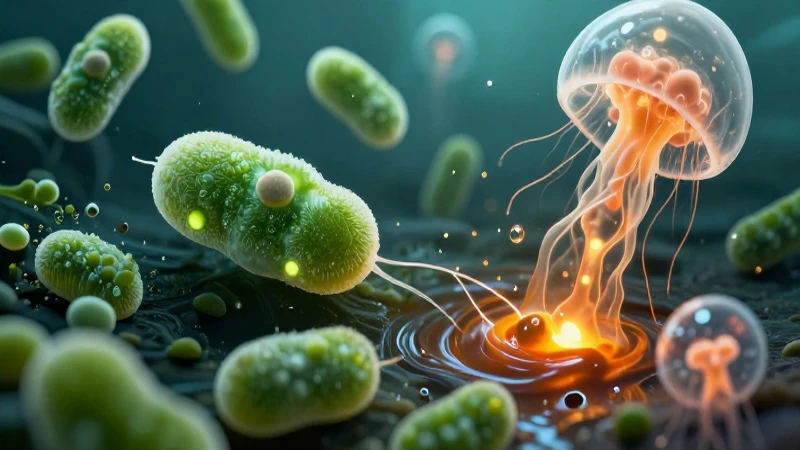 Protistas y contaminantes en un impacto visual