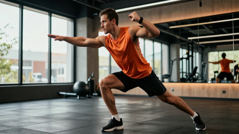 Ejercicio de velocidad: 15 ejemplos para mejorar tu ritmo 4 Atleta dinámico entrena con energía vibrante en gimnasio moderno
